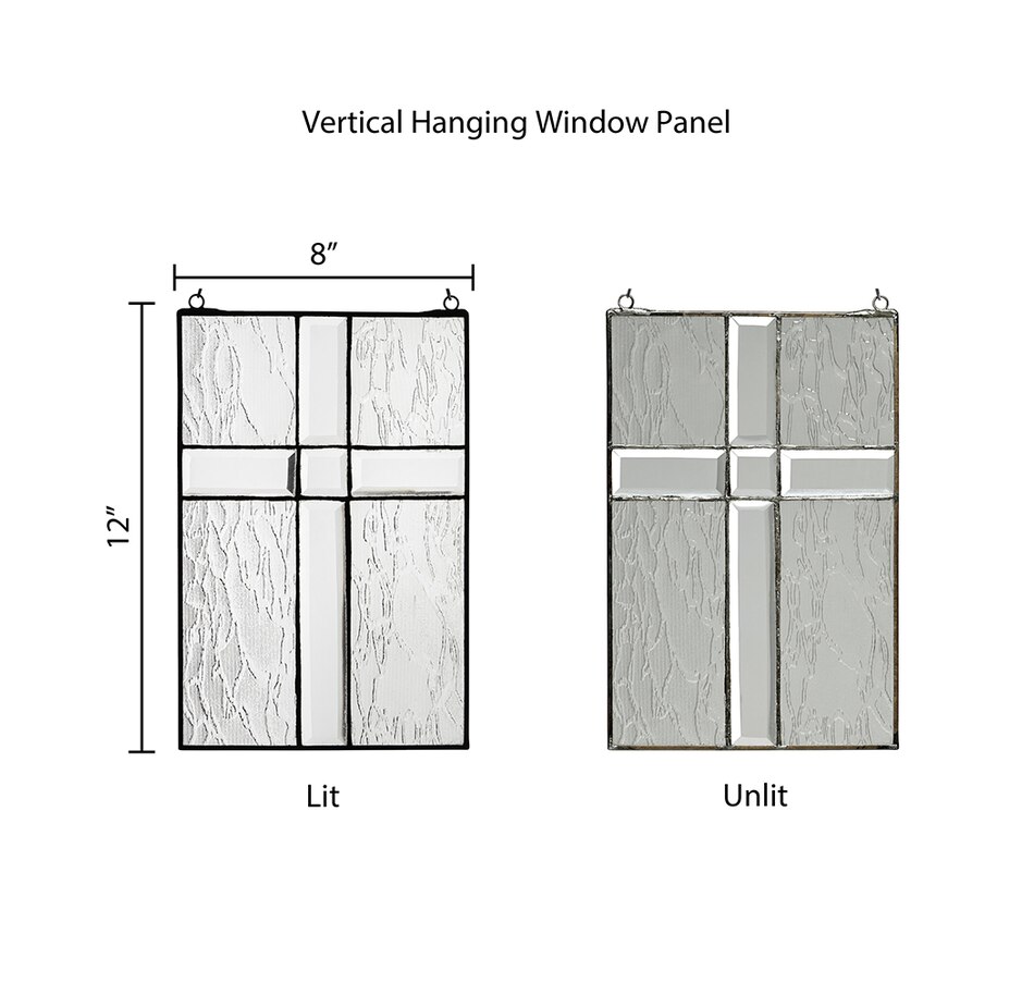 Image 207084_ALTMORE3.jpg, Product 207-084 / Price $14.33, Tiffany Style Lighting Bevelled Cross Glass Panel from Tiffany Style Lighting on TSC.ca's Home & Garden department
