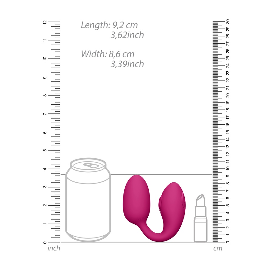 Image 207378_ALTMORE2.jpg, Product 207-378 / Price $136.99, Vive Aika Double Action Rechargeable Control Pulse Wave And Vibrating Love Egg from VIVE on TSC.ca's Sexual Wellness department