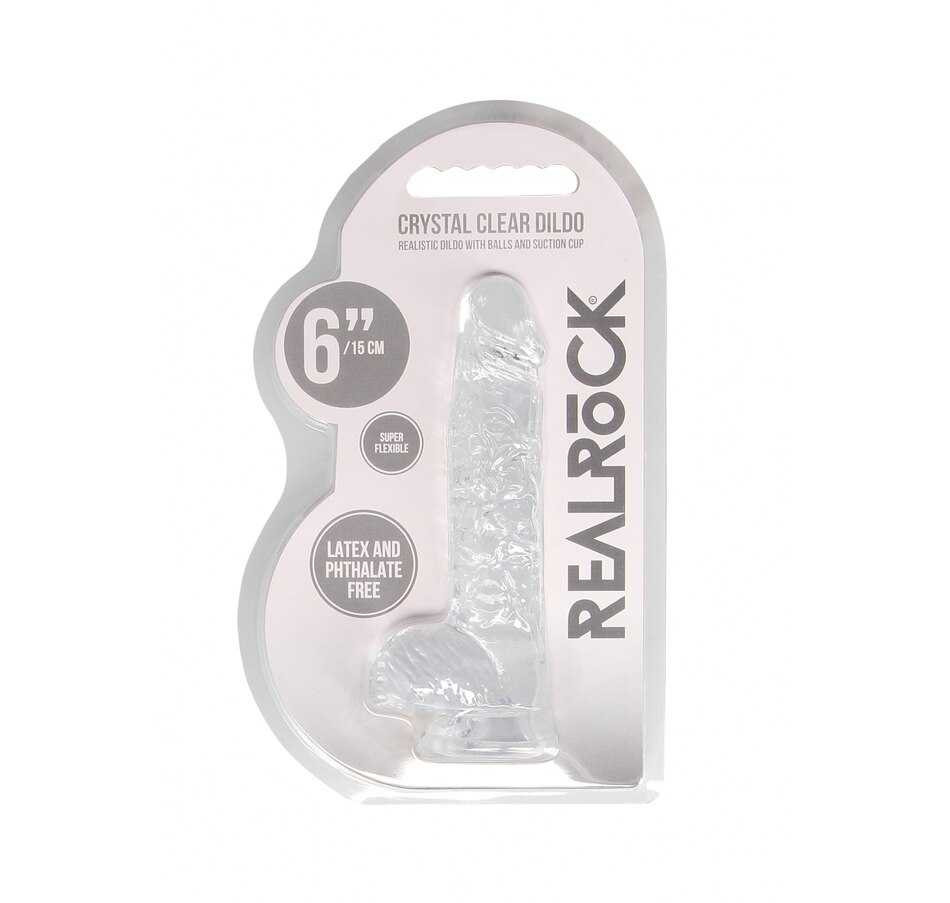 Image 207398_ALTMORE1.jpg, Product 207-398 / Price $19.99, RealRock Crystal Clear Dildo from RealRock on TSC.ca's Sexual Wellness department