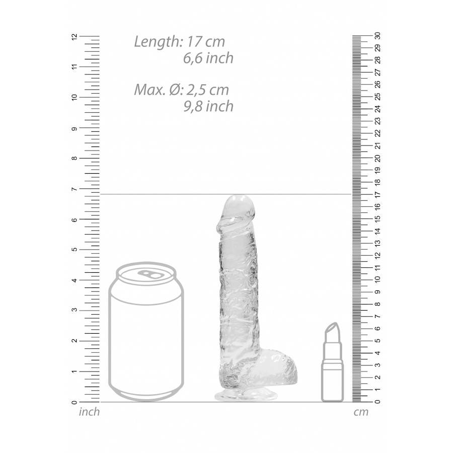 Image 207398_ALTMORE2.jpg, Product 207-398 / Price $19.99, RealRock Crystal Clear Dildo from RealRock on TSC.ca's Sexual Wellness department