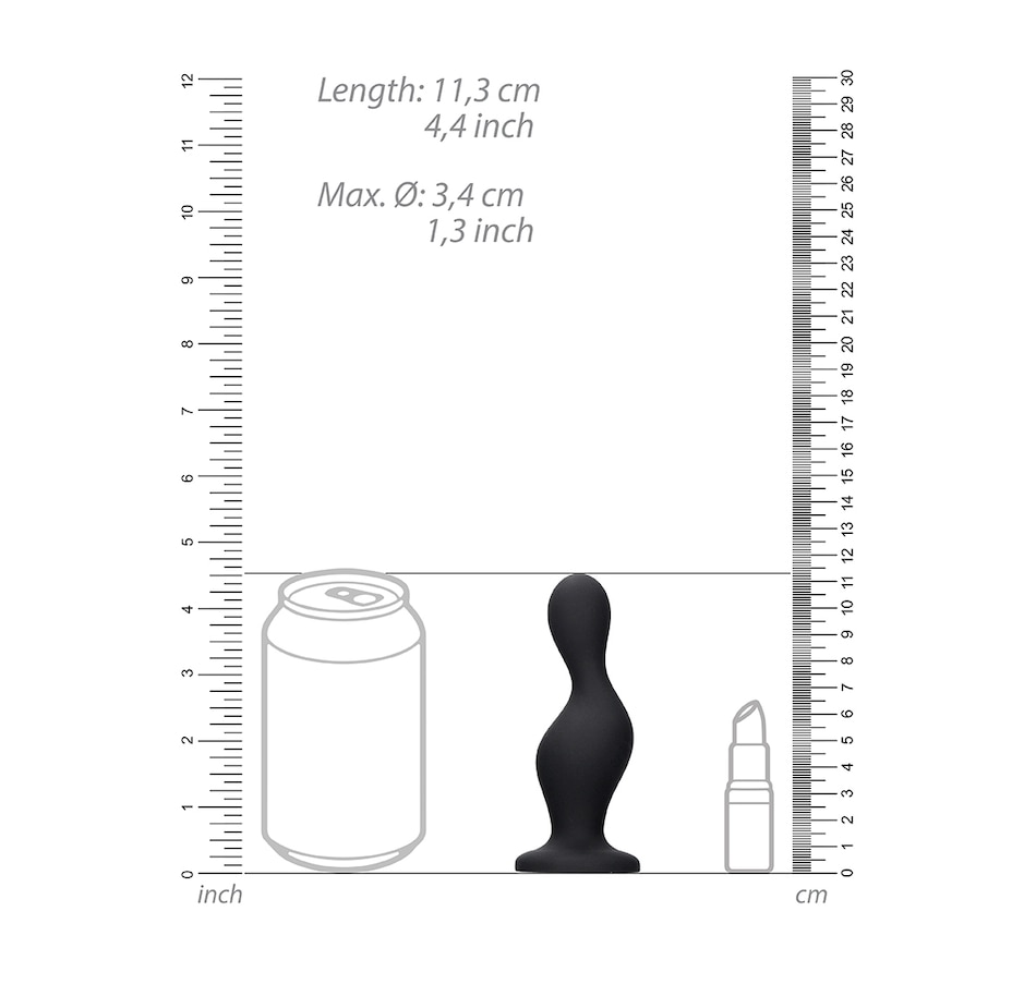 Image 207399_ALTMORE3.jpg, Product 207-399 / Price $19.99, Ouch Silicone Wave Butt Plug from ouch on TSC.ca's Sexual Wellness department