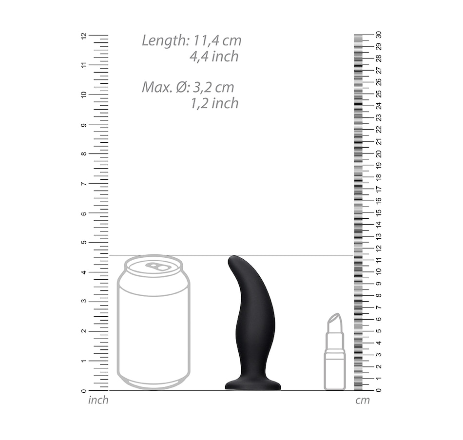 Image 207400_ALTMORE3.jpg, Product 207-400 / Price $19.99, Ouch Silicone Curve Butt Plug from ouch on TSC.ca's Sexual Wellness department