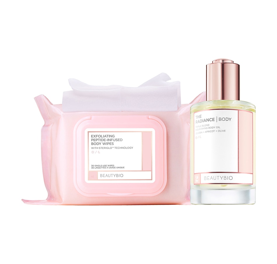 Image 207636.jpg, Product 207-636 / Price $85.00, BeautyBio The Radiance Body Oil and Body Wipes Set from BEAUTYBIO on TSC.ca's Beauty department