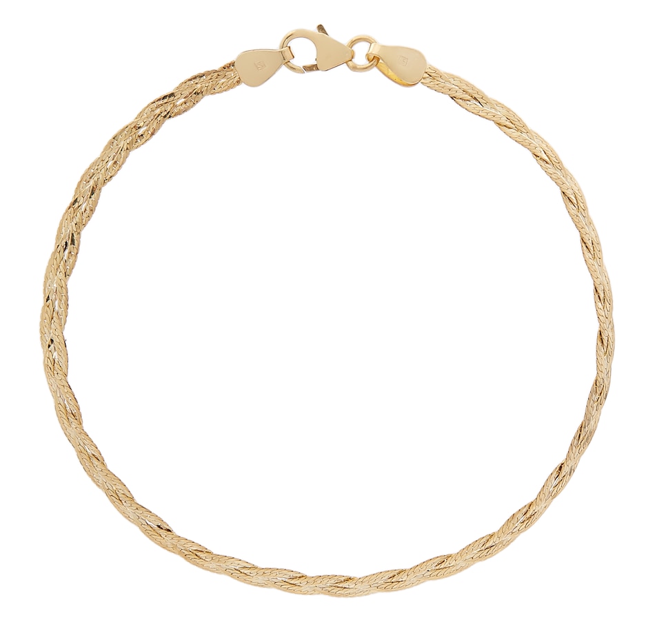 Jewellery Bracelets International Gold 10K Yellow Gold Braid