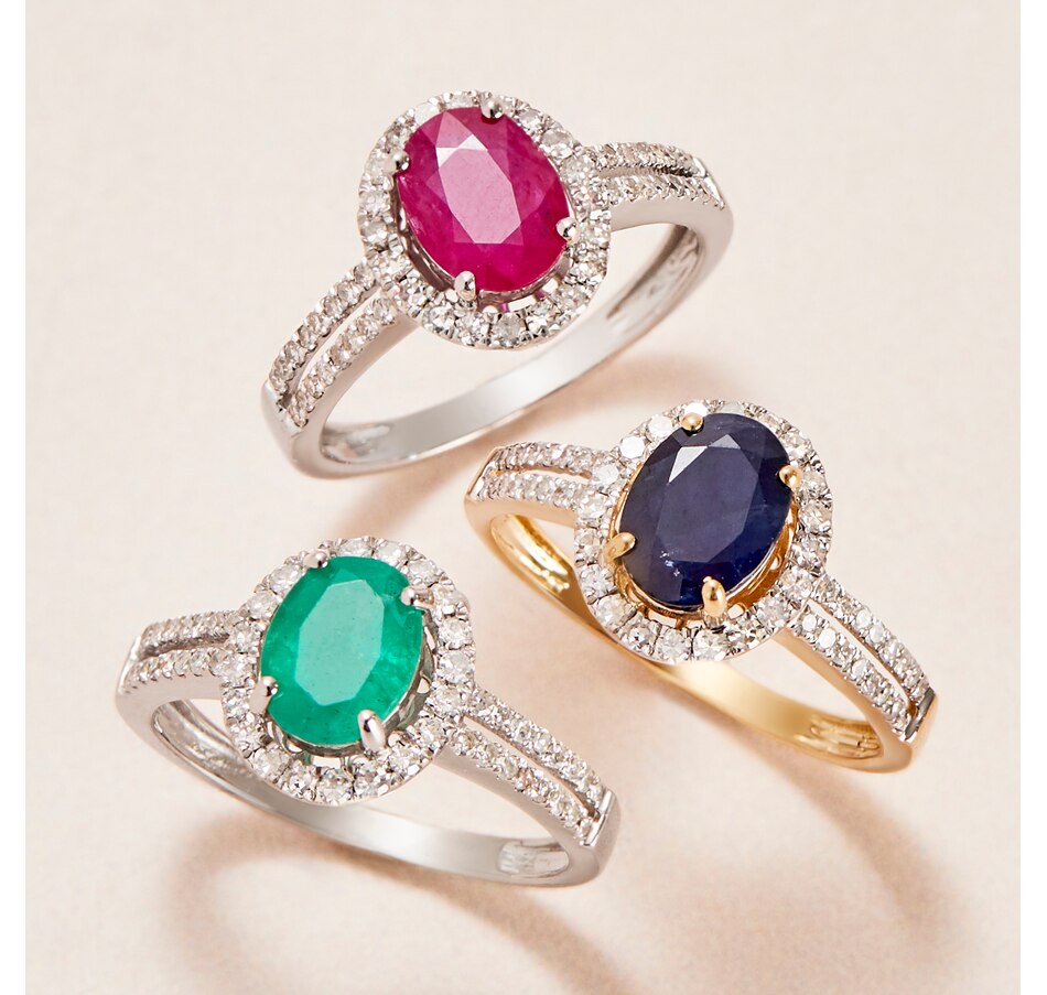 Image 207860_ALTMORE200.jpg, Product 207-860 / Price $649.33, Gem Creations 14K Gold Precious Gems & Diamond Ring from Gem Creations on TSC.ca's Jewellery department