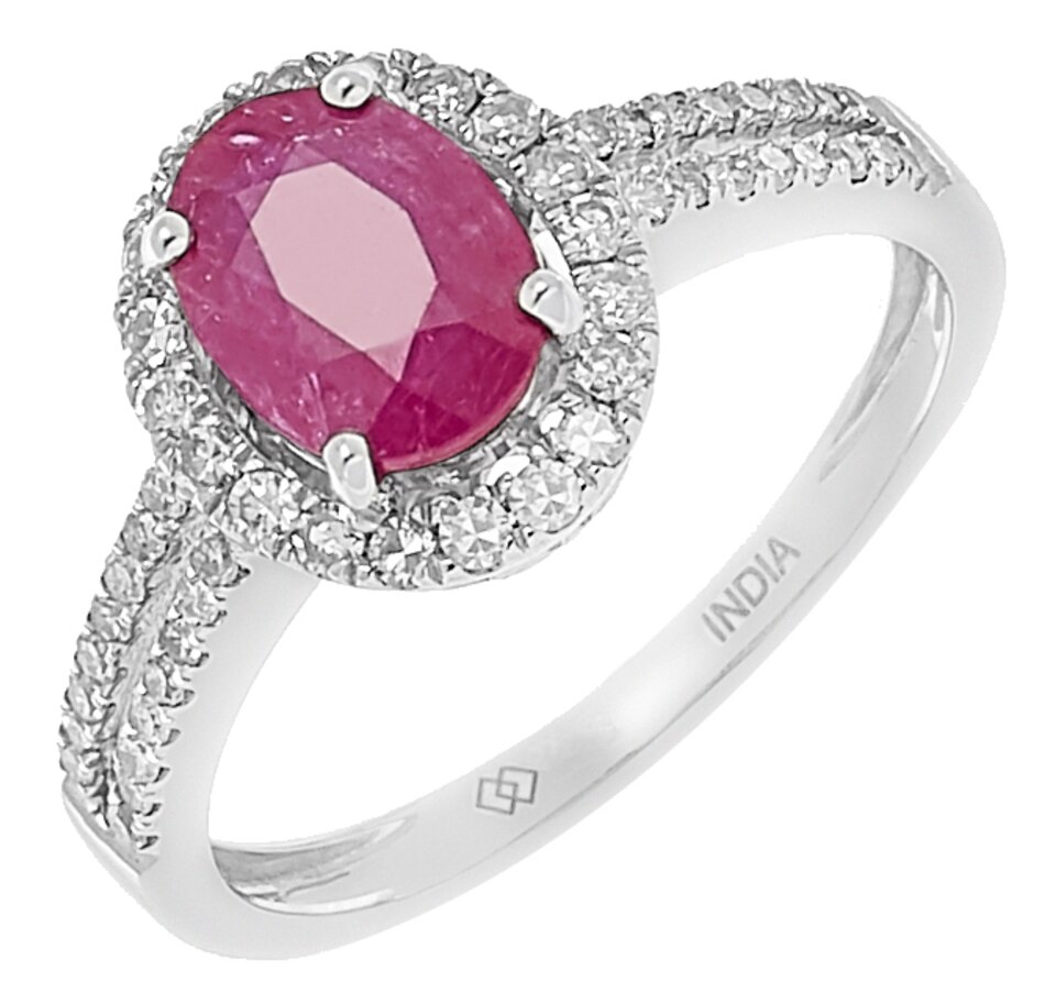 Image 207860_WGRBY.jpg, Product 207-860 / Price $649.33, Gem Creations 14K Gold Precious Gems & Diamond Ring from Gem Creations on TSC.ca's Jewellery department