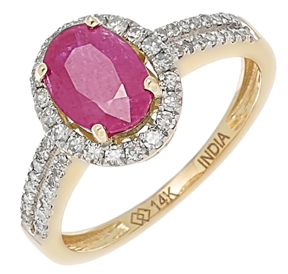 Image 207860_YGRBY.jpg, Product 207-860 / Price $649.33, Gem Creations 14K Gold Precious Gems & Diamond Ring from Gem Creations on TSC.ca's Jewellery department