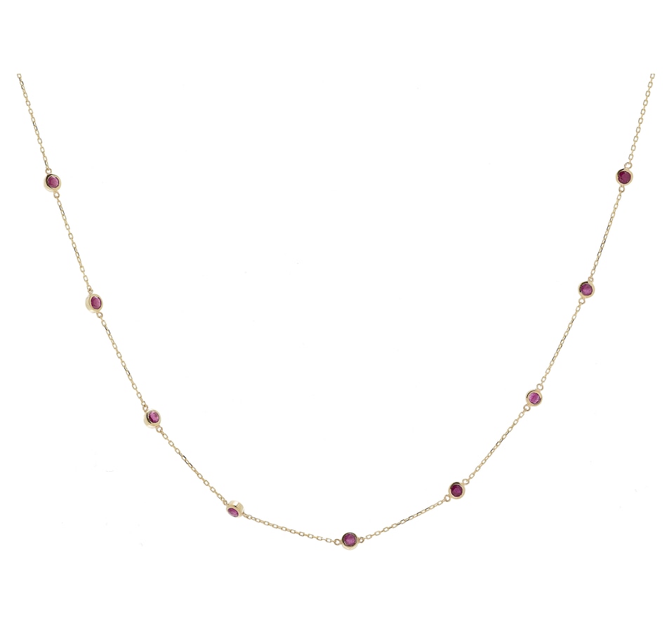 Image 207863_YGRBY.jpg, Product 207-863 / Price $499.33, Gem Creations 14K Gold Precious Gems Bezel Set Necklace from Gem Creations on TSC.ca's Jewellery department