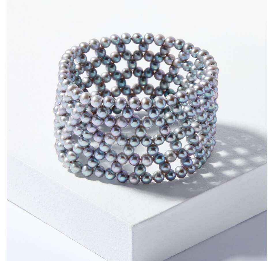 Image 207894_GRY.jpg, Product 207-894 / Price $129.33, Roz Kwan Jewellery 4-5mm Freshwater Pearls Stretch Endless Bracelet from Roz Kwan Jewellery Collection on TSC.ca's Jewellery department