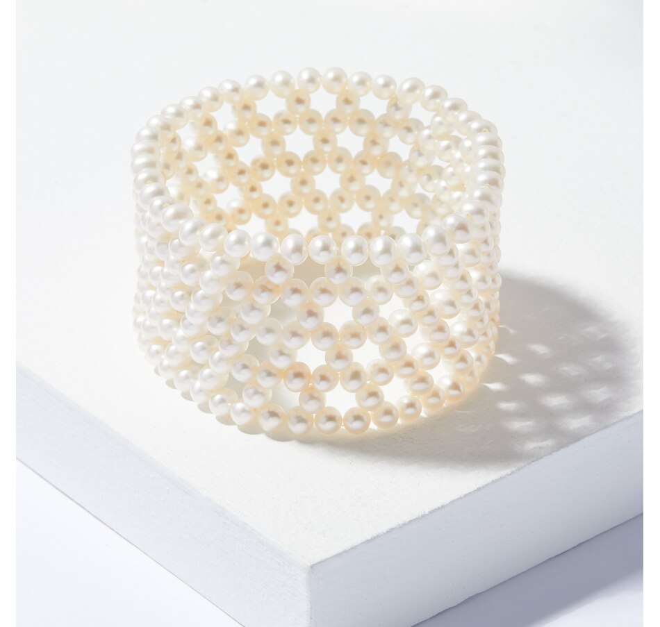 Image 207894_WHT.jpg, Product 207-894 / Price $129.33, Roz Kwan Jewellery 4-5mm Freshwater Pearls Stretch Endless Bracelet from Roz Kwan Jewellery Collection on TSC.ca's Jewellery department