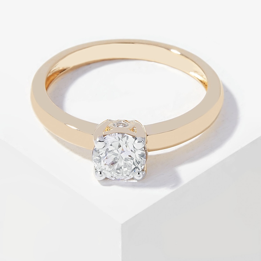 Image 207898_YGL.jpg, Product 207-898 / Price $2,199.99, EVERA Diamonds 18K Gold 0.75ctw Diamond Solitaire Ring from Evera Diamonds on TSC.ca's Jewellery department