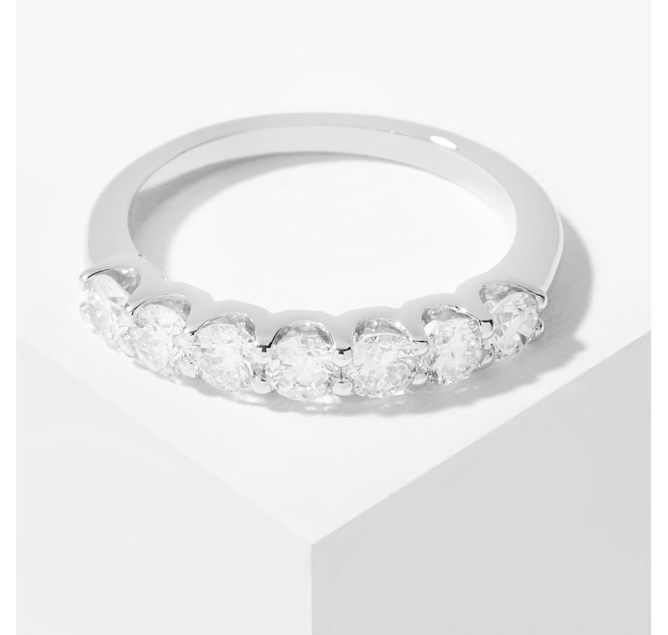 Image 207904_WGL.jpg , Product 207-904 / Price $1,149.99 , EVERA Diamonds 14K Gold 1.00ctw Round 7 Stone Diamond Ring from Evera Diamonds on TSC.ca's Jewellery department