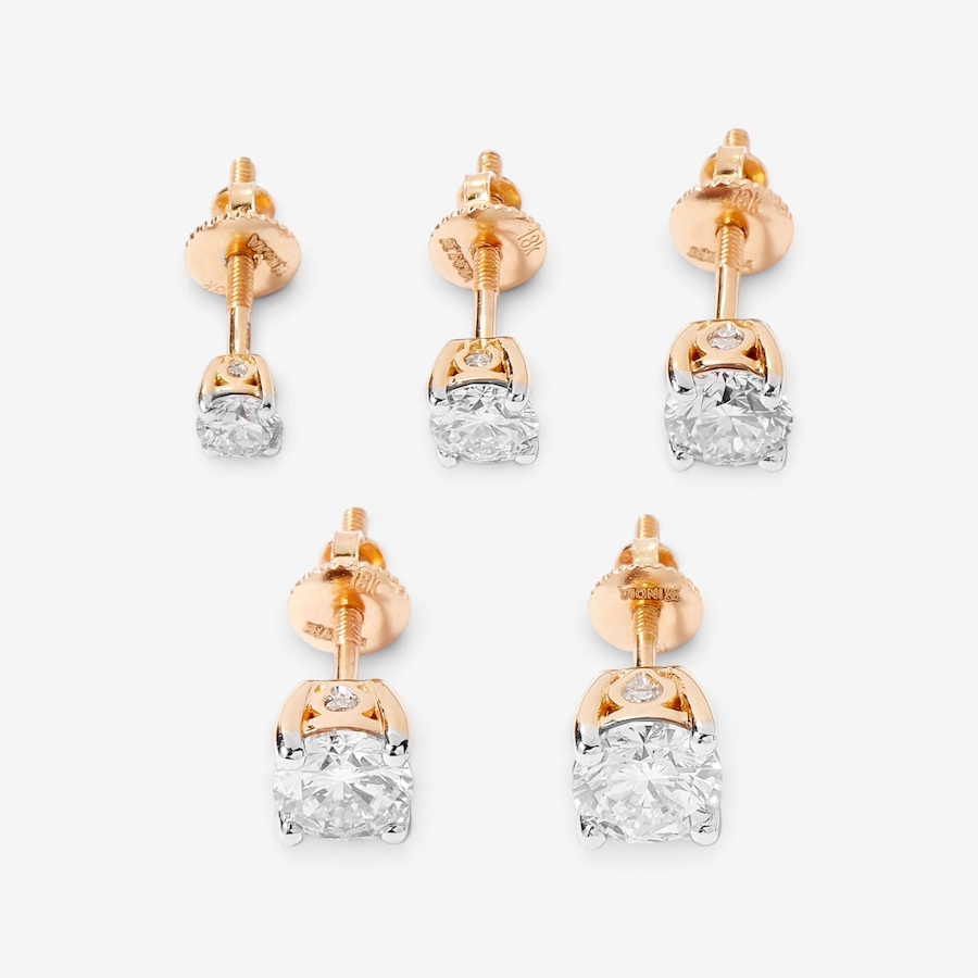 Image 207920_ALTMORE1.jpg, Product 207-920 / Price $599.33 - $2,799.33, EVERA Diamonds 18K Gold Round Diamond Stud Earrings from Evera Diamonds on TSC.ca's Jewellery department