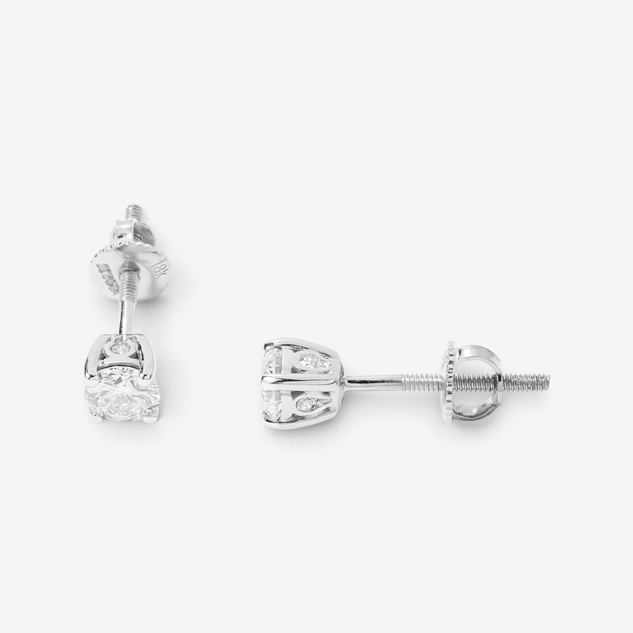 Image 207920_WGP52.jpg, Product 207-920 / Price $599.33 - $2,799.33, EVERA Diamonds 18K Gold Round Diamond Stud Earrings from Evera Diamonds on TSC.ca's Jewellery department