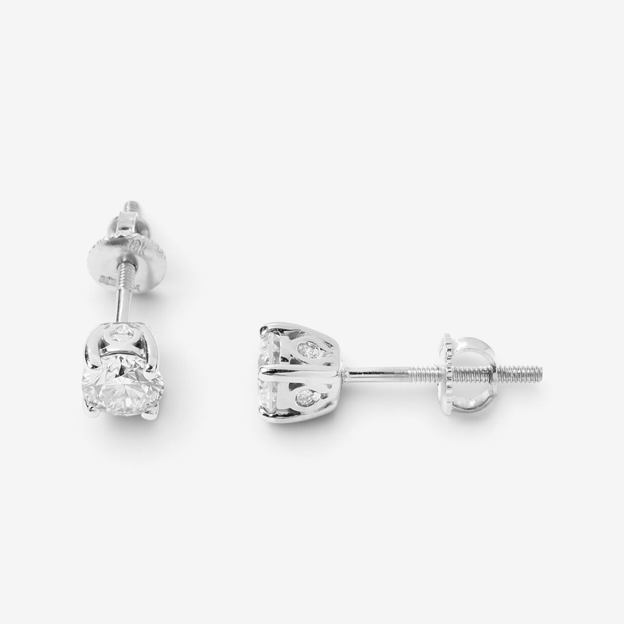Image 207920_WGP76.jpg, Product 207-920 / Price $599.33 - $2,799.33, EVERA Diamonds 18K Gold Round Diamond Stud Earrings from Evera Diamonds on TSC.ca's Jewellery department