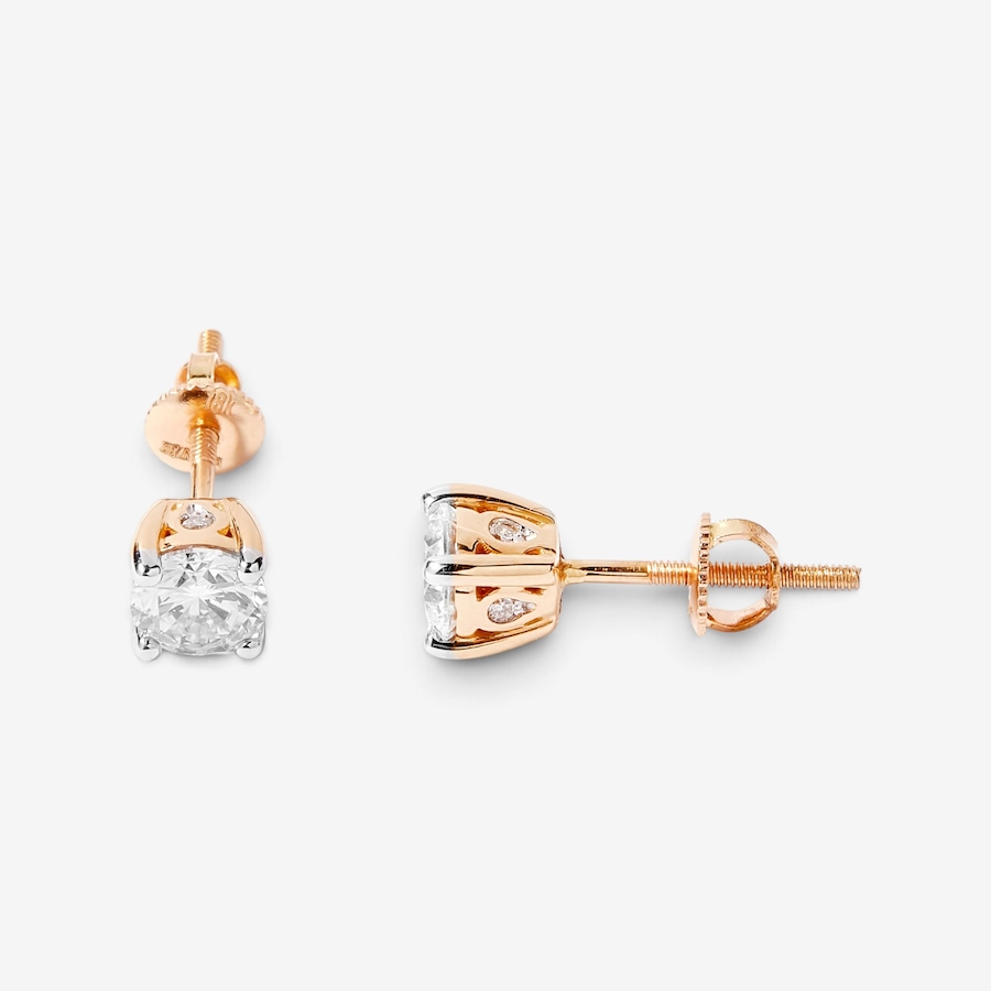 Image 207920_YG102.jpg, Product 207-920 / Price $599.33 - $2,799.33, EVERA Diamonds 18K Gold Round Diamond Stud Earrings from Evera Diamonds on TSC.ca's Jewellery department