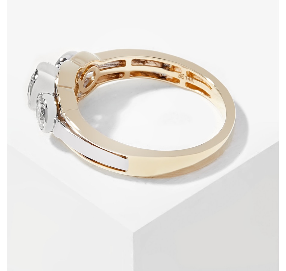 Image 207921_ALTMORE1.jpg, Product 207-921 / Price $999.88, EVERA Diamonds 14K Two Tone Gold 1.02ctw Trinity Solitaire Ring from Evera Diamonds on TSC.ca's Jewellery department