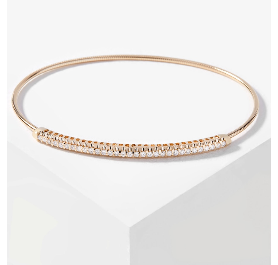 Image 207929_YGL.jpg, Product 207-929 / Price $1,399.99, EVERA Diamonds 14K Gold 0.50ctw Flex Diamond Bangle from Evera Diamonds on TSC.ca's Jewellery department