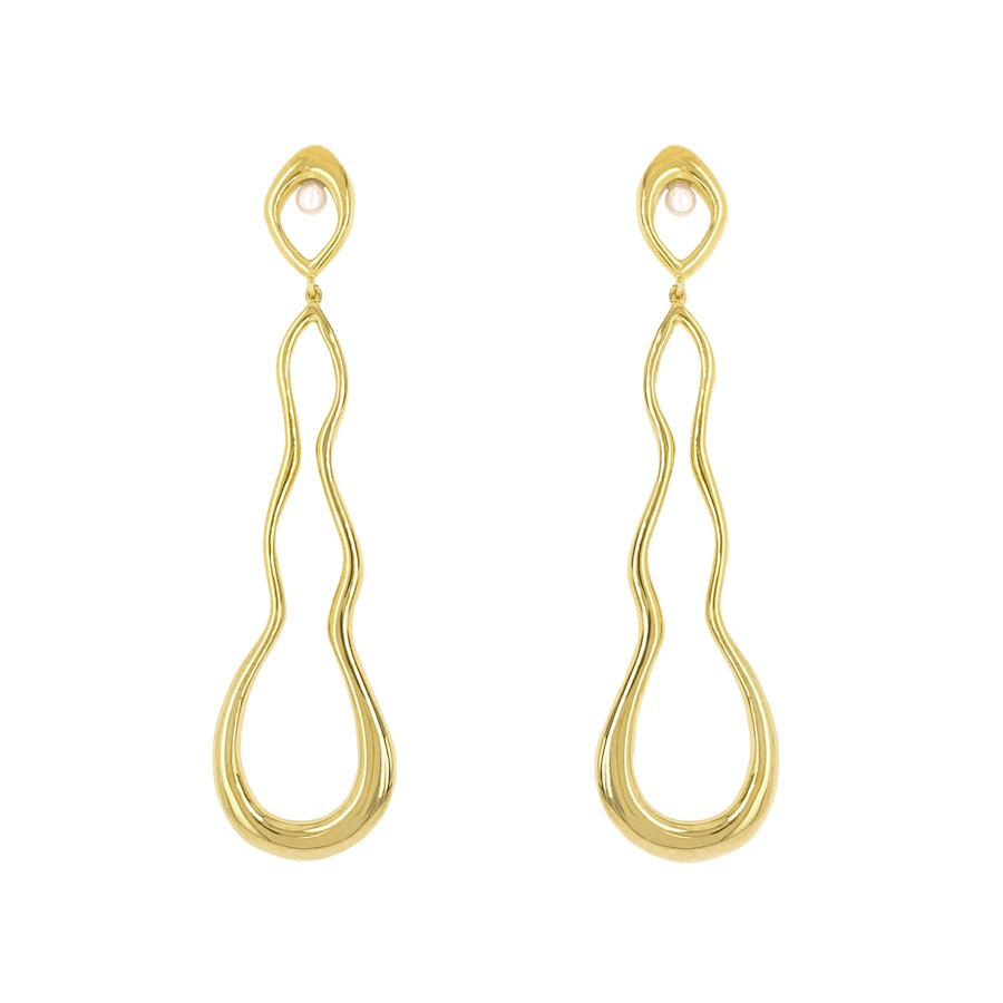 Image 207940_GLD.jpg, Product 207-940 / Price $150.00, Cat Janiga Naiades Drop Pearl Earrings from Cat Janiga on TSC.ca's Jewellery department