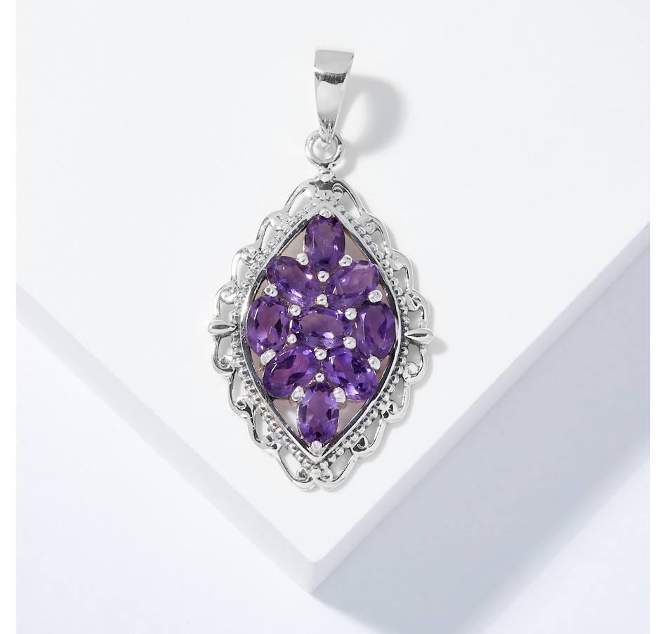 Image 208067_AMY.jpg, Product 208-067 / Price $109.99, Himalayan Gems Sterling Silver 4x6mm Oval Gemstone Pendant from Himalayan Gems on TSC.ca's Jewellery department