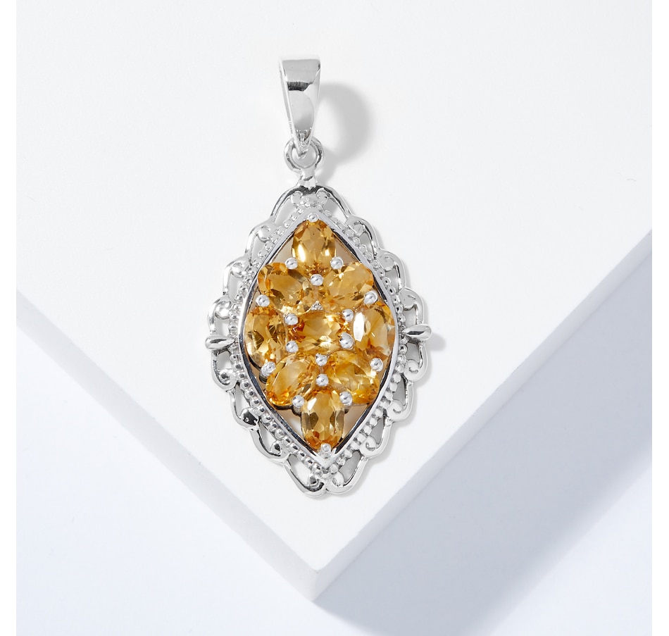 Image 208067_CIT.jpg, Product 208-067 / Price $109.99, Himalayan Gems Sterling Silver 4x6mm Oval Gemstone Pendant from Himalayan Gems on TSC.ca's Jewellery department