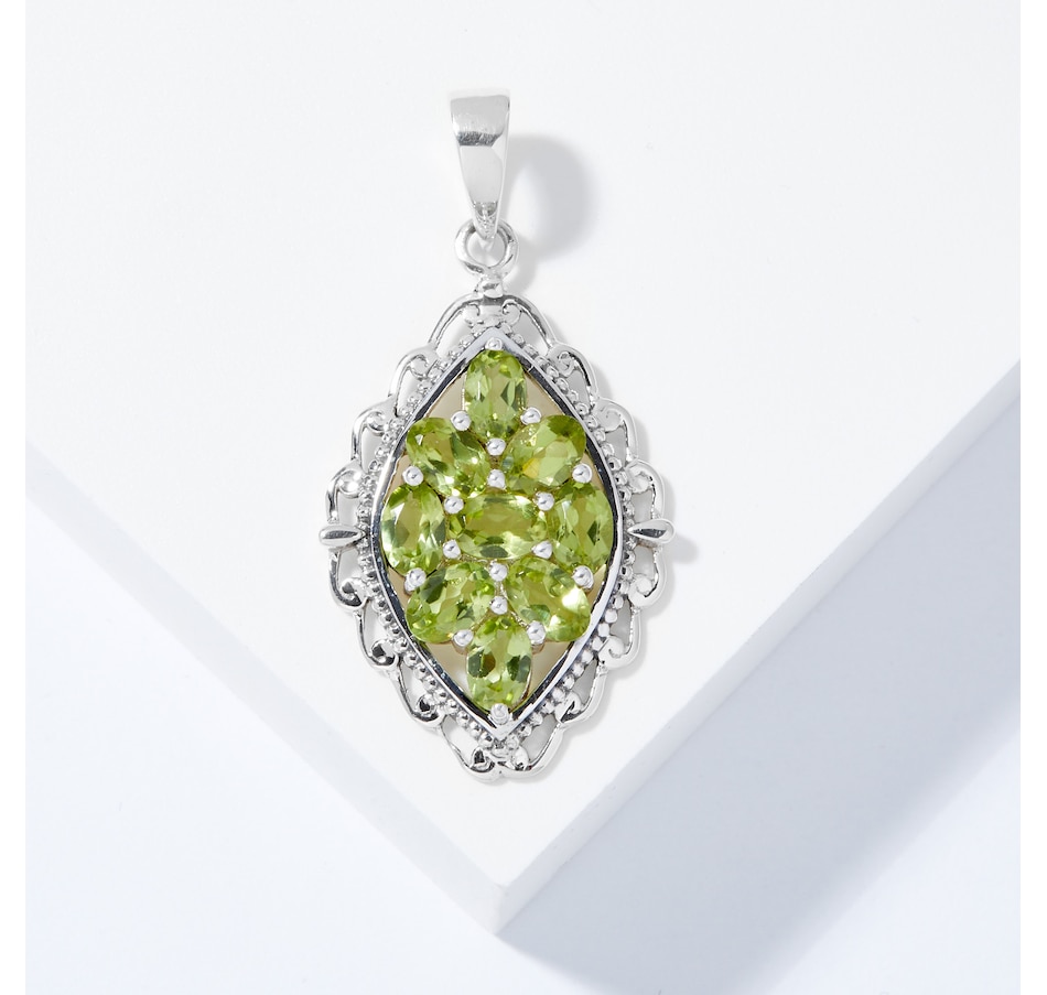 Image 208067_PER.jpg, Product 208-067 / Price $109.99, Himalayan Gems Sterling Silver 4x6mm Oval Gemstone Pendant from Himalayan Gems on TSC.ca's Jewellery department