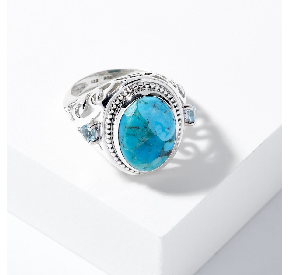 Image 208081_MTBTP.jpg, Product 208-081 / Price $55.33, Himalayan Gems Sterling Silver 10x14mm Oval Gemstone Ring from Himalayan Gems on TSC.ca's Jewellery department