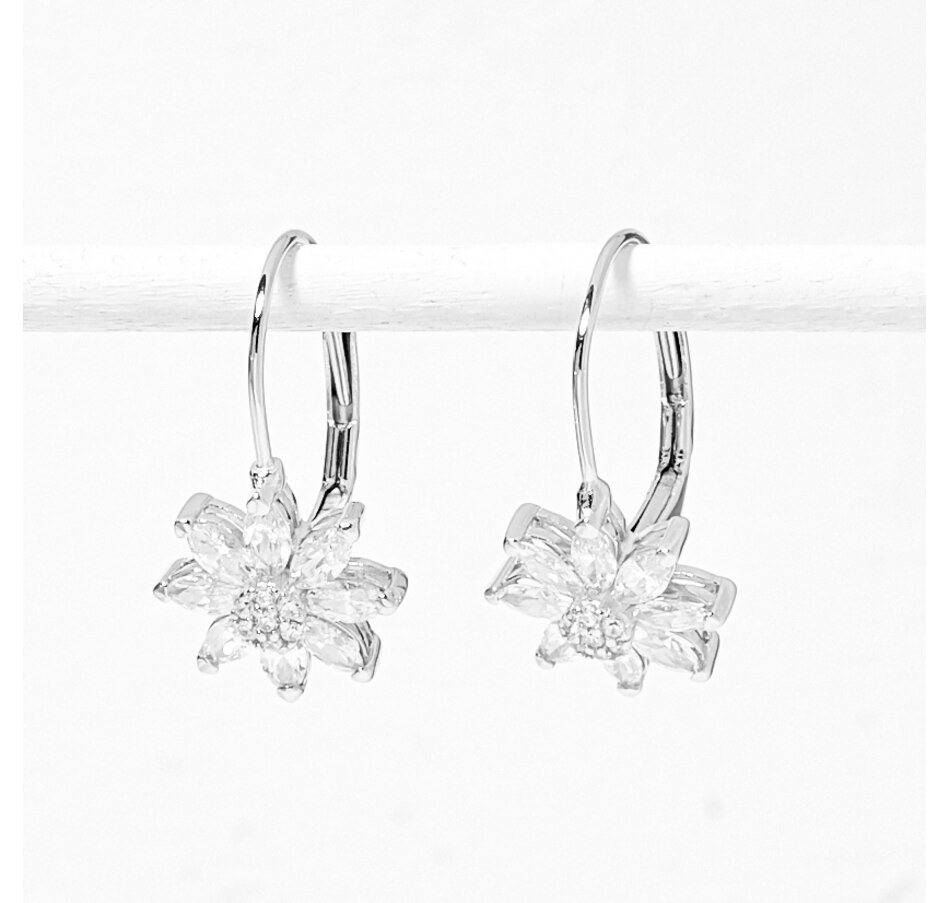 Jewellery Earrings Diamonelle Sterling Silver Diamonelle Daisy