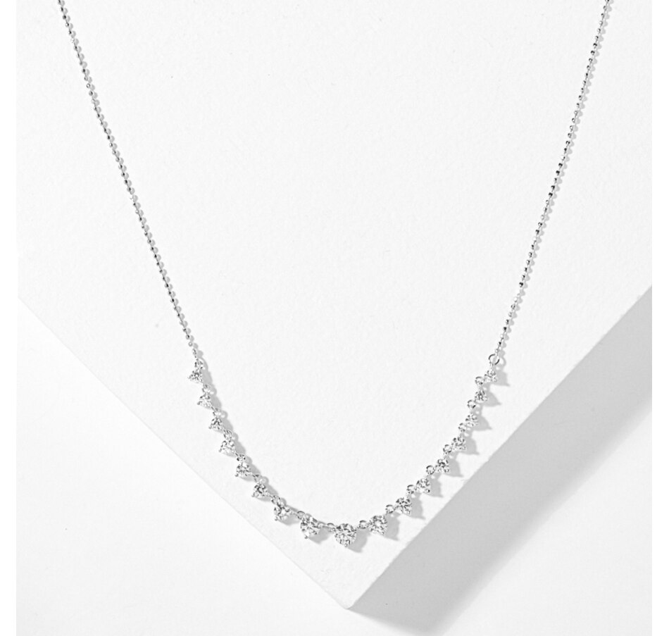 Image 208114_RHOP.jpg, Product 208-114 / Price $59.33, Diamonelle Sterling Silver Diamonelle Graduated Necklace from Diamonelle on TSC.ca's Jewellery department