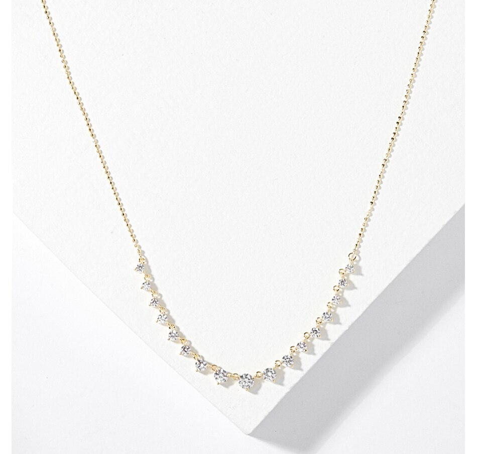 Image 208114_YGP.jpg, Product 208-114 / Price $59.33, Diamonelle Sterling Silver Diamonelle Graduated Necklace from Diamonelle on TSC.ca's Jewellery department