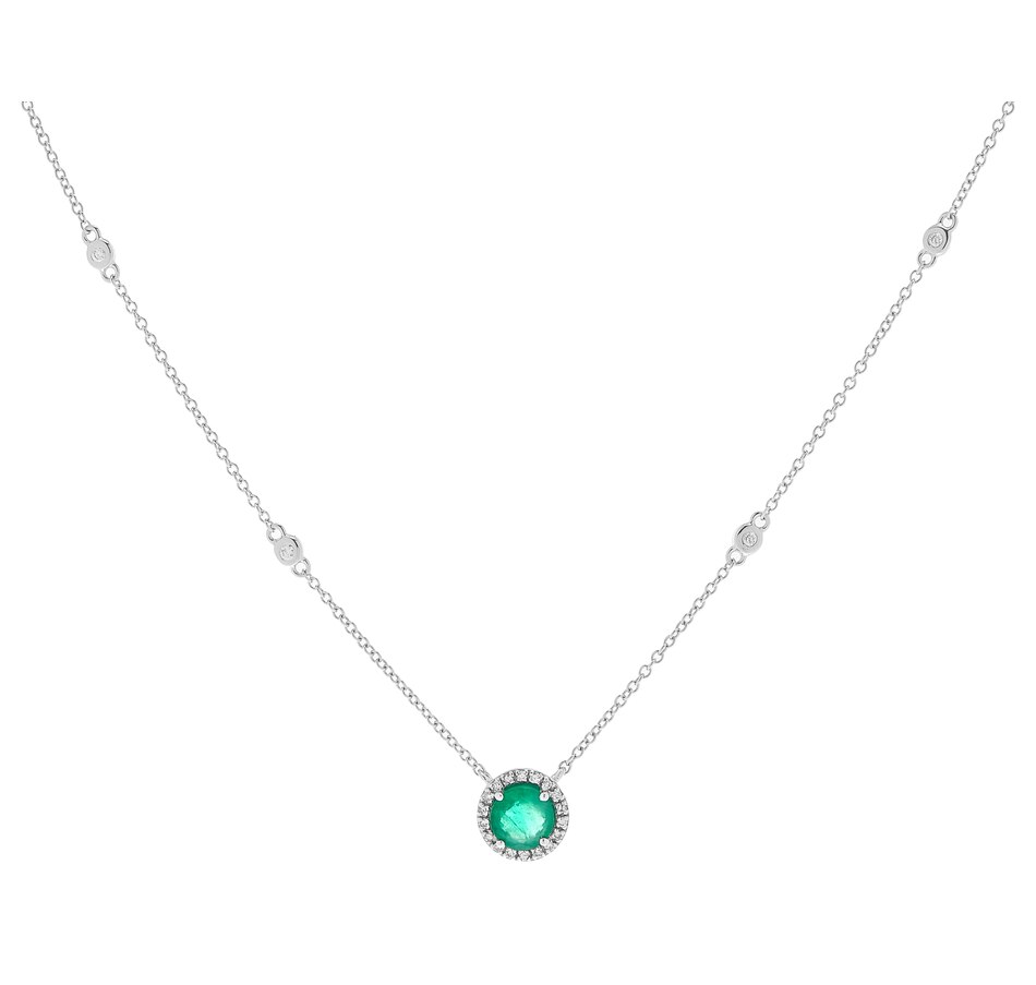 Image 208202_WGL.jpg, Product 208-202 / Price $799.33, EFFY Jewellery 14K Gold Emerald and Diamond Necklace from Effy Jewellery on TSC.ca's Jewellery department