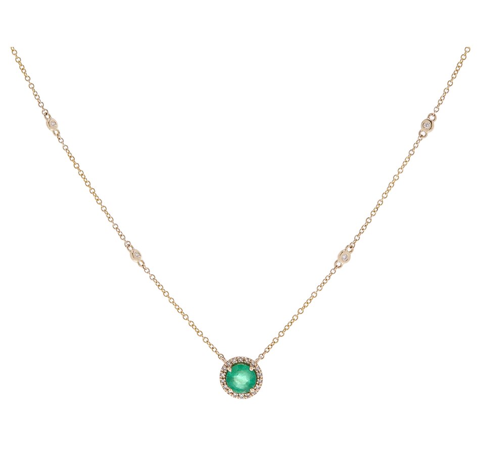 Image 208202_YGL.jpg, Product 208-202 / Price $799.33, EFFY Jewellery 14K Gold Emerald and Diamond Necklace from Effy Jewellery on TSC.ca's Jewellery department