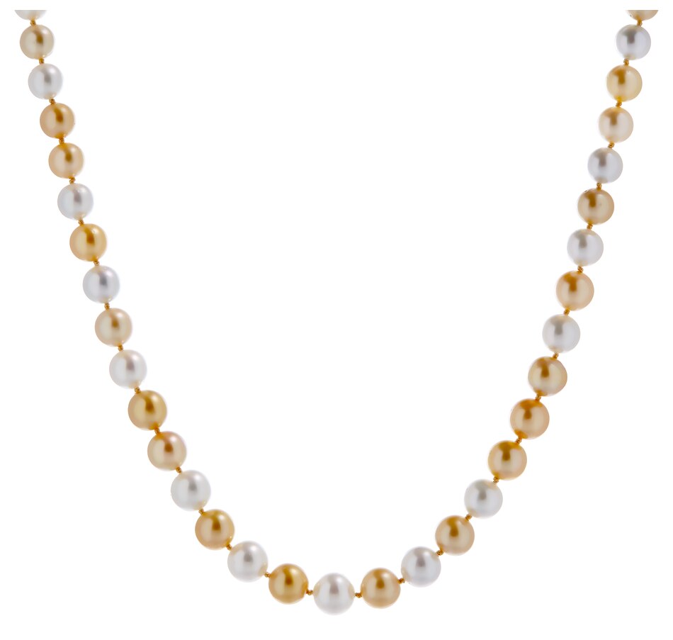 Image 208235.jpg, Product 208-235 / Price $2,299.88, Imperial Pearls 14K Yellow Gold 8-10mm White & Golden South Sea Pearl Necklace from Imperial Pearls on TSC.ca's Jewellery department