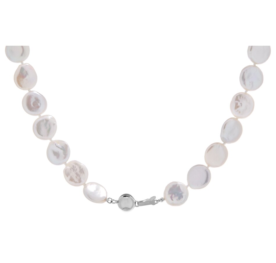 Image 208250_ALTMORE1.jpg, Product 208-250 / Price $119.33, Imperial Pearls Sterling Silver Freshwater Coin Pearl Necklace With 10mm Polished Ball Clasp from Imperial Pearls on TSC.ca's Jewellery department