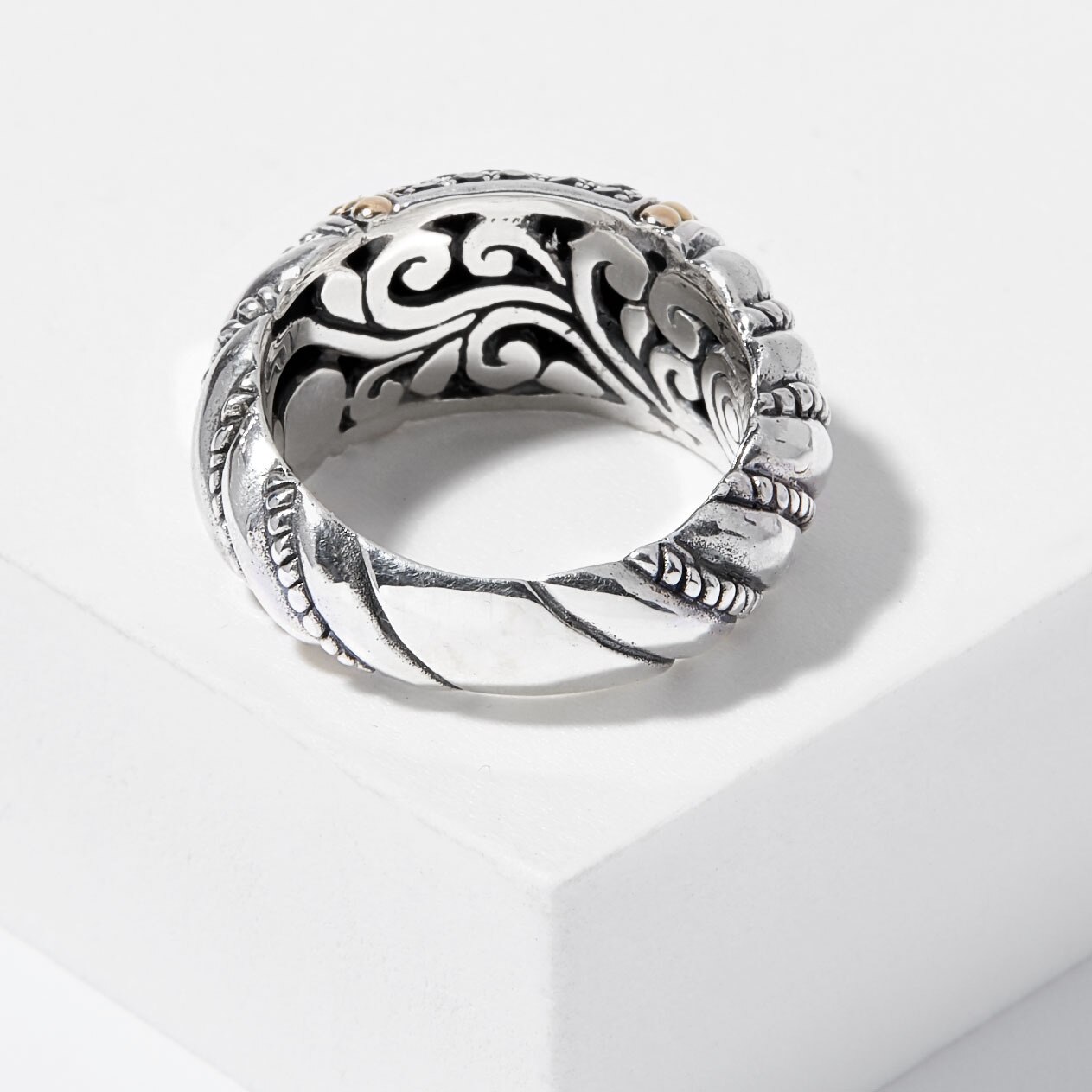 Jewellery - Rings - Domes - Samuel B. Collection Sterling Silver 18K ...