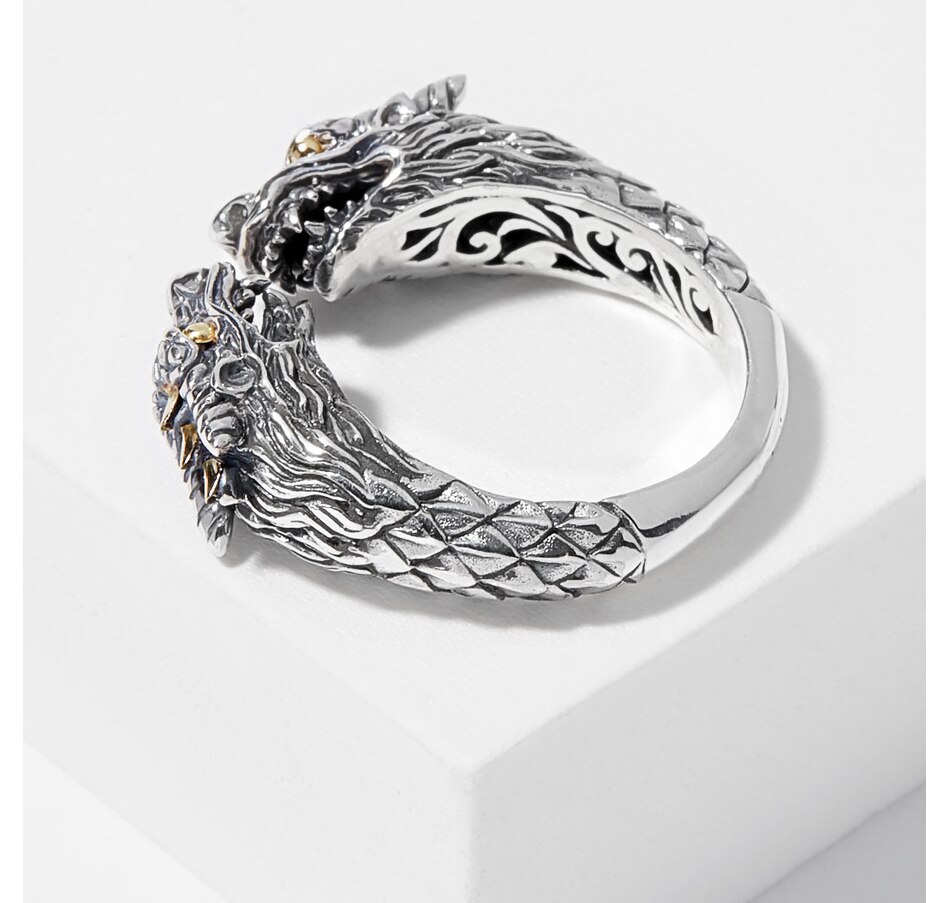 Jewellery Rings Bypass Samuel B. Collection Sterling Silver 18K