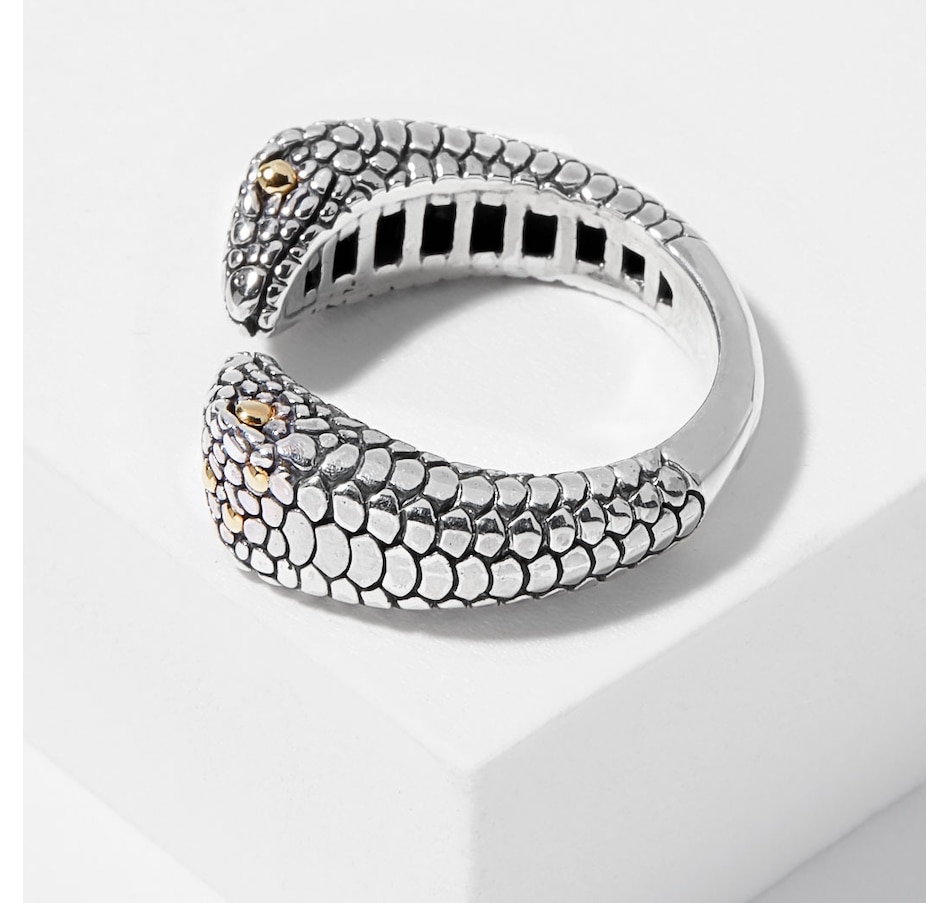 Jewellery Rings Bypass Samuel B. Collection Sterling Silver 18K