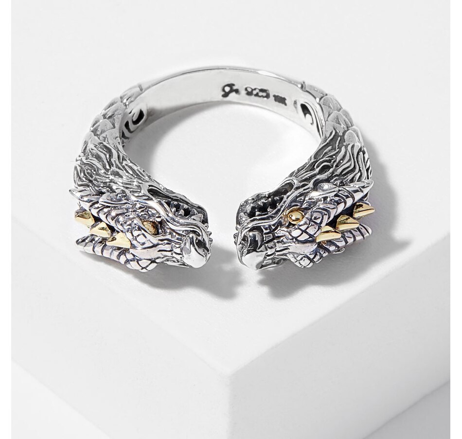 Jewellery Rings Bypass Samuel B. Collection Sterling Silver 18K