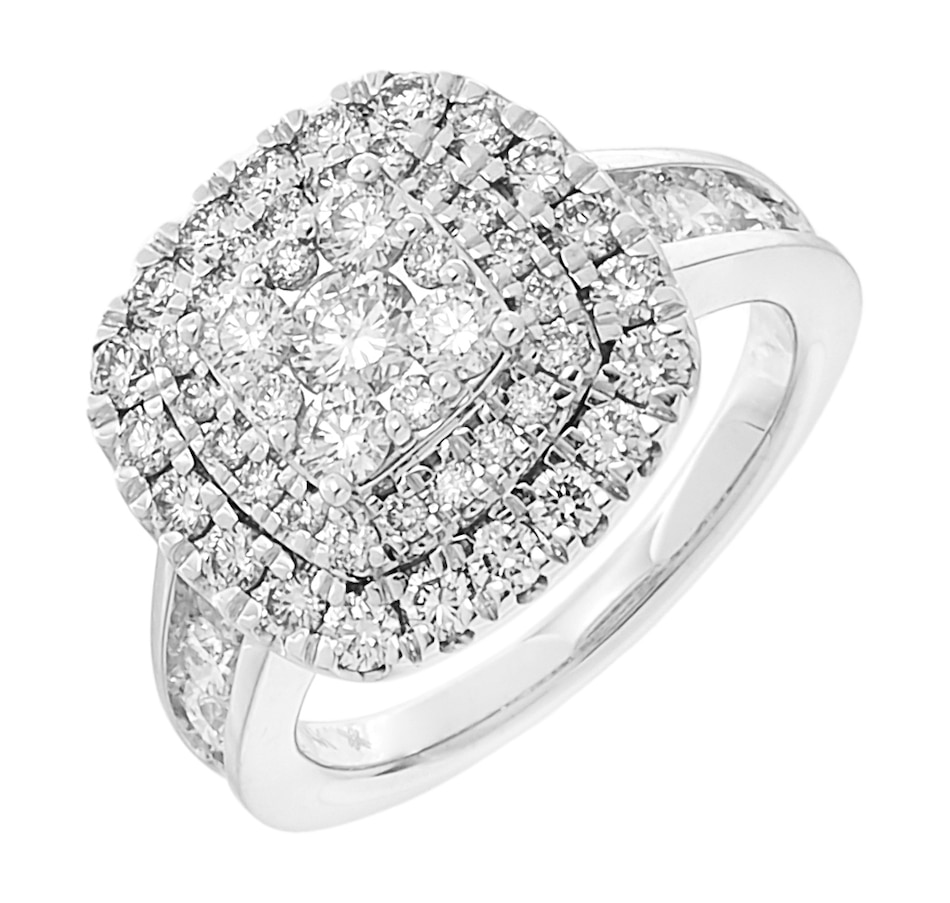 Image 208390.jpg, Product 208-390 / Price $2,799.99, 14K White Gold 2.00ctw Cushion Shape Diamond Ring from Diamond Show on TSC.ca's Jewellery department