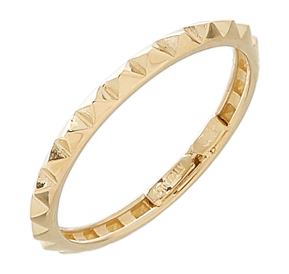 Image 208425.jpg , Product 208-425 / Price $229.99 , Gioielli Toscani 10K Yellow Gold Wave Design Stackable Ring from Gioielli Toscani on TSC.ca's Jewellery department