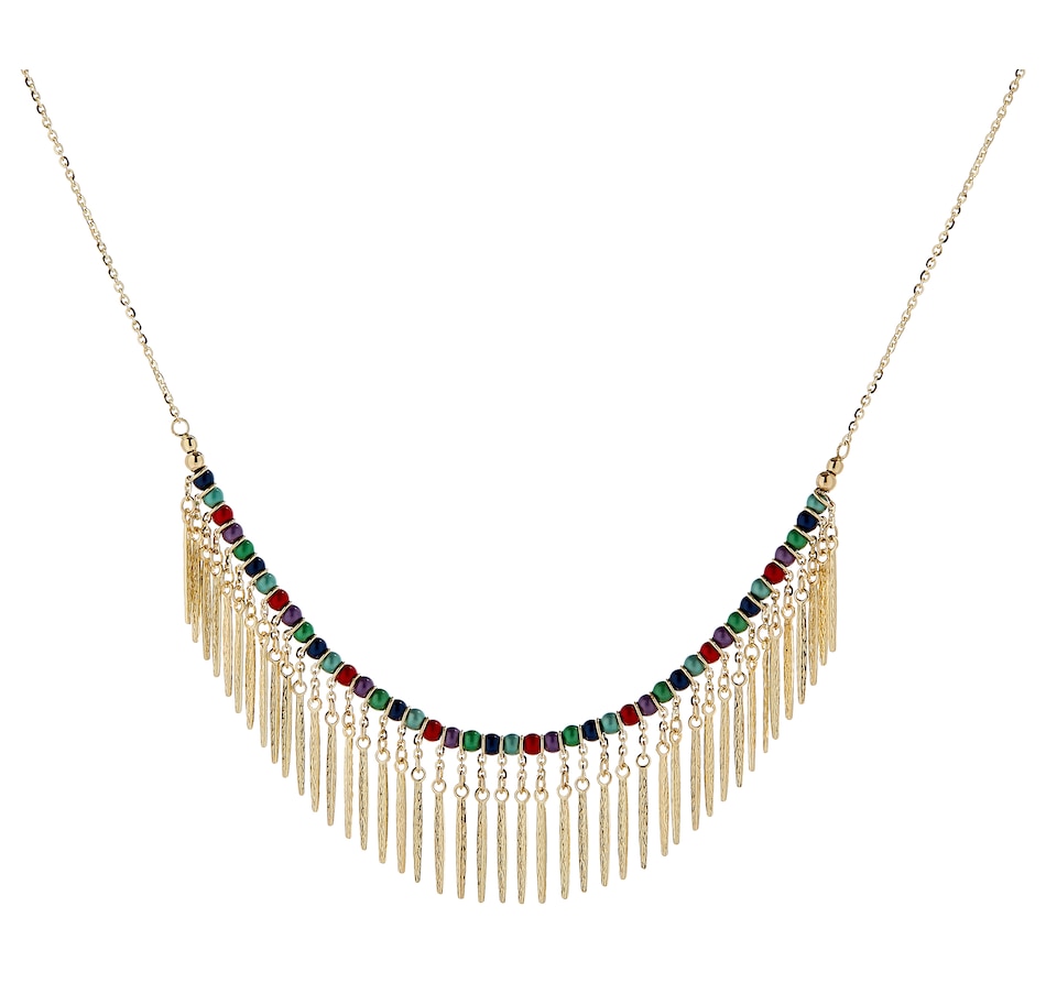 Image 208431.jpg, Product 208-431 / Price $1,299.88, Gioielli Toscani 14K Yellow Gold Coloured Beads with Forzatina Chain Necklace from Best of Gems on TSC.ca's Jewellery department