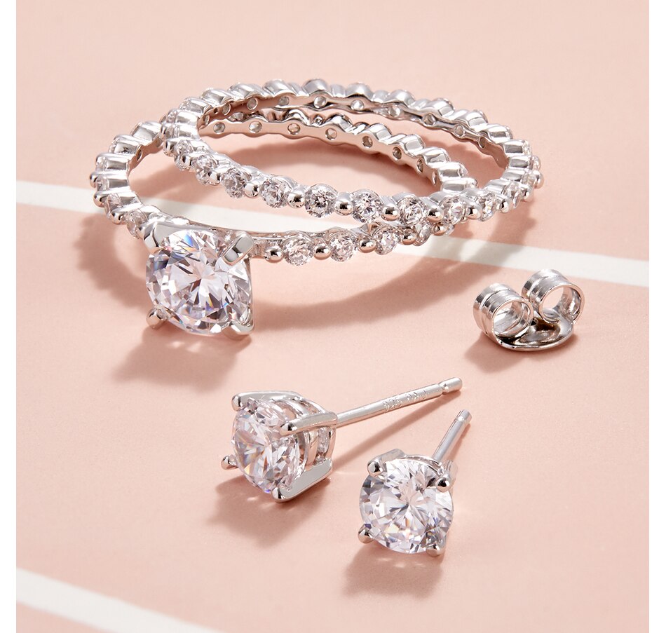 Image 208550_ALTMORE200.jpg, Product 208-550 / Price $69.88, Diamonelle Sterling Silver Diamonelle 3 Piece Set from Diamonelle on TSC.ca's Jewellery department