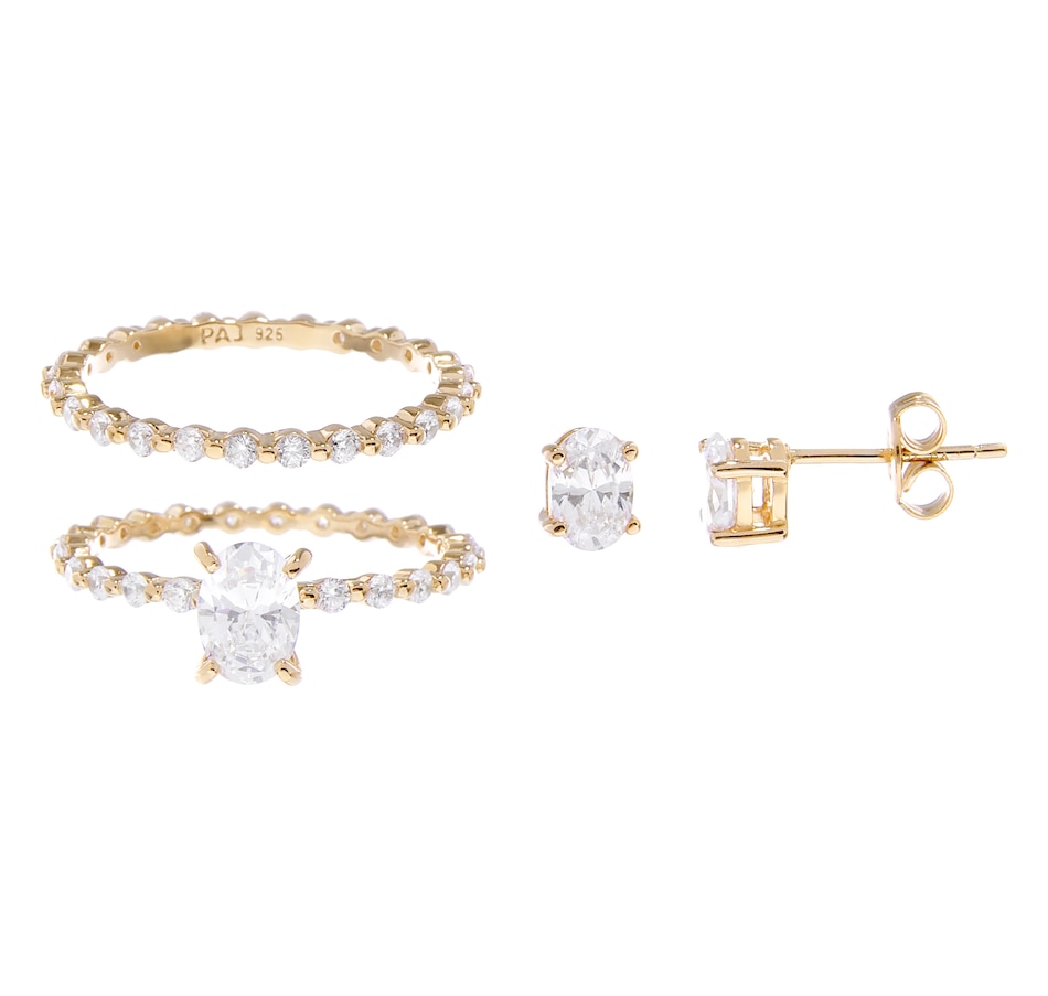 Image 208550_GPOVL.jpg, Product 208-550 / Price $69.88, Diamonelle Sterling Silver Diamonelle 3 Piece Set from Diamonelle on TSC.ca's Jewellery department