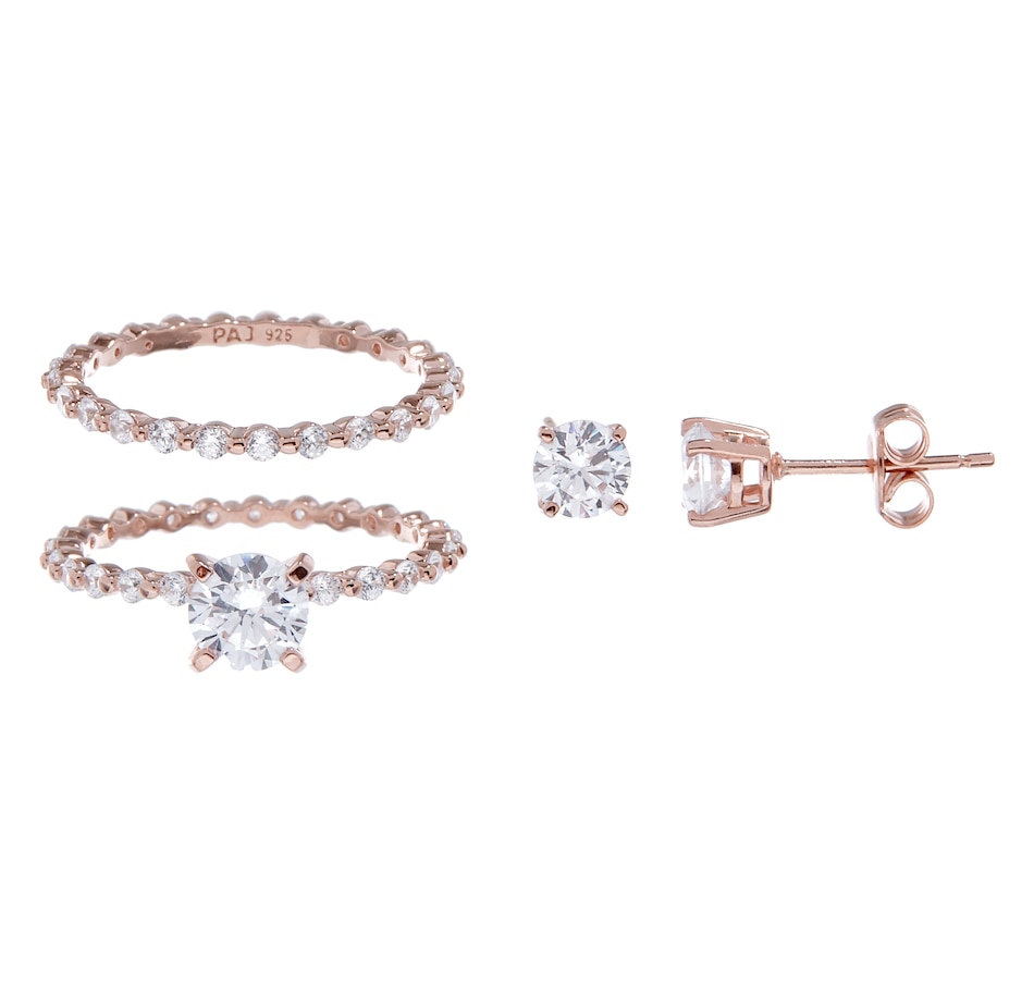 Image 208550_RPRND.jpg, Product 208-550 / Price $69.88, Diamonelle Sterling Silver Diamonelle 3 Piece Set from Diamonelle on TSC.ca's Jewellery department