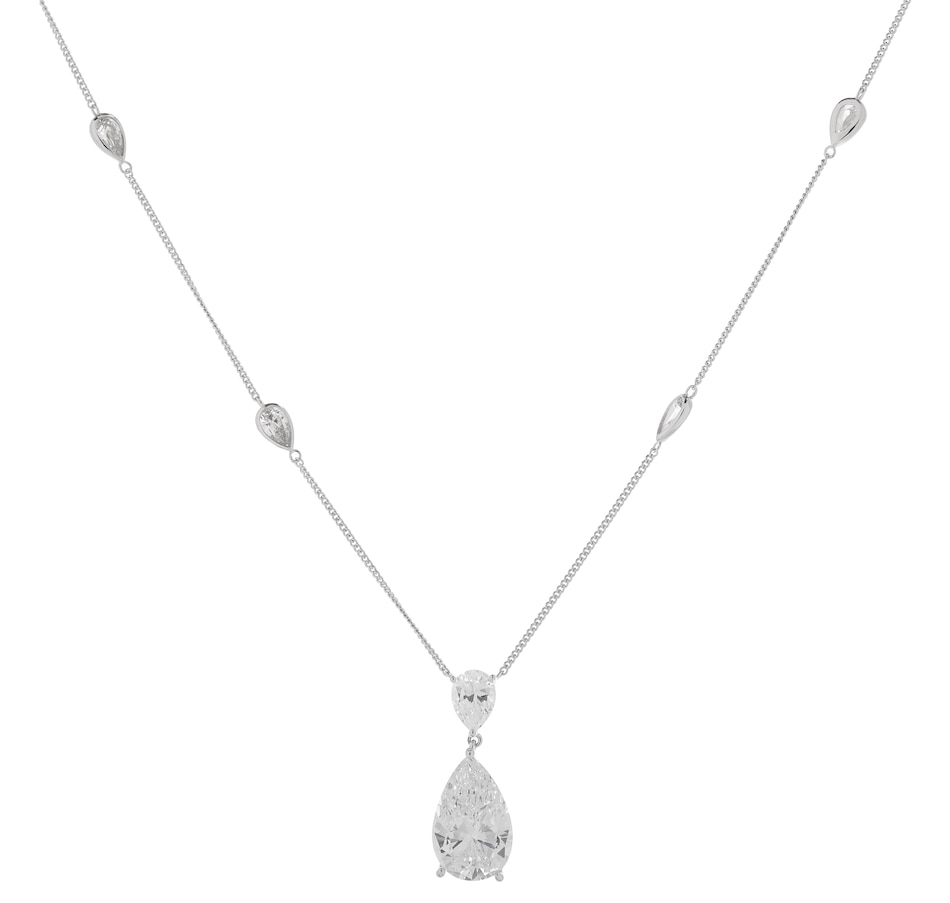 Jewellery - Necklaces & Pendants - Diamonelle Sterling Silver Pear 