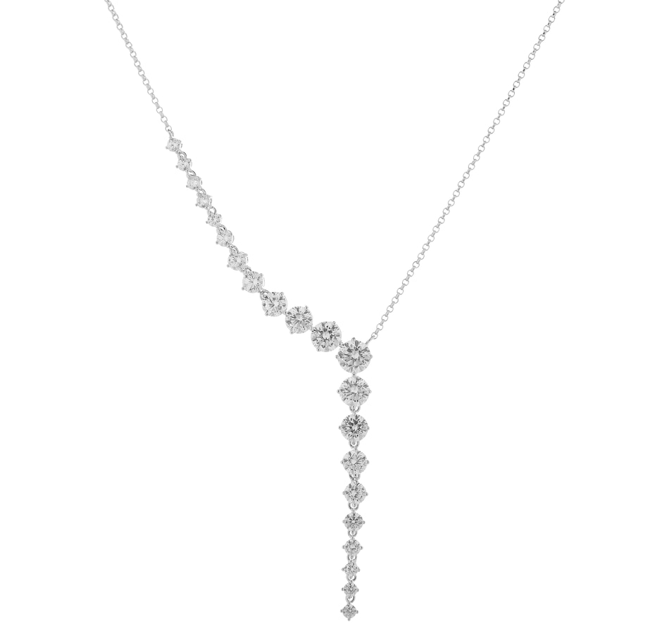 Jewellery - Necklaces & Pendants - Diamonelle Sterling Silver Cascade ...