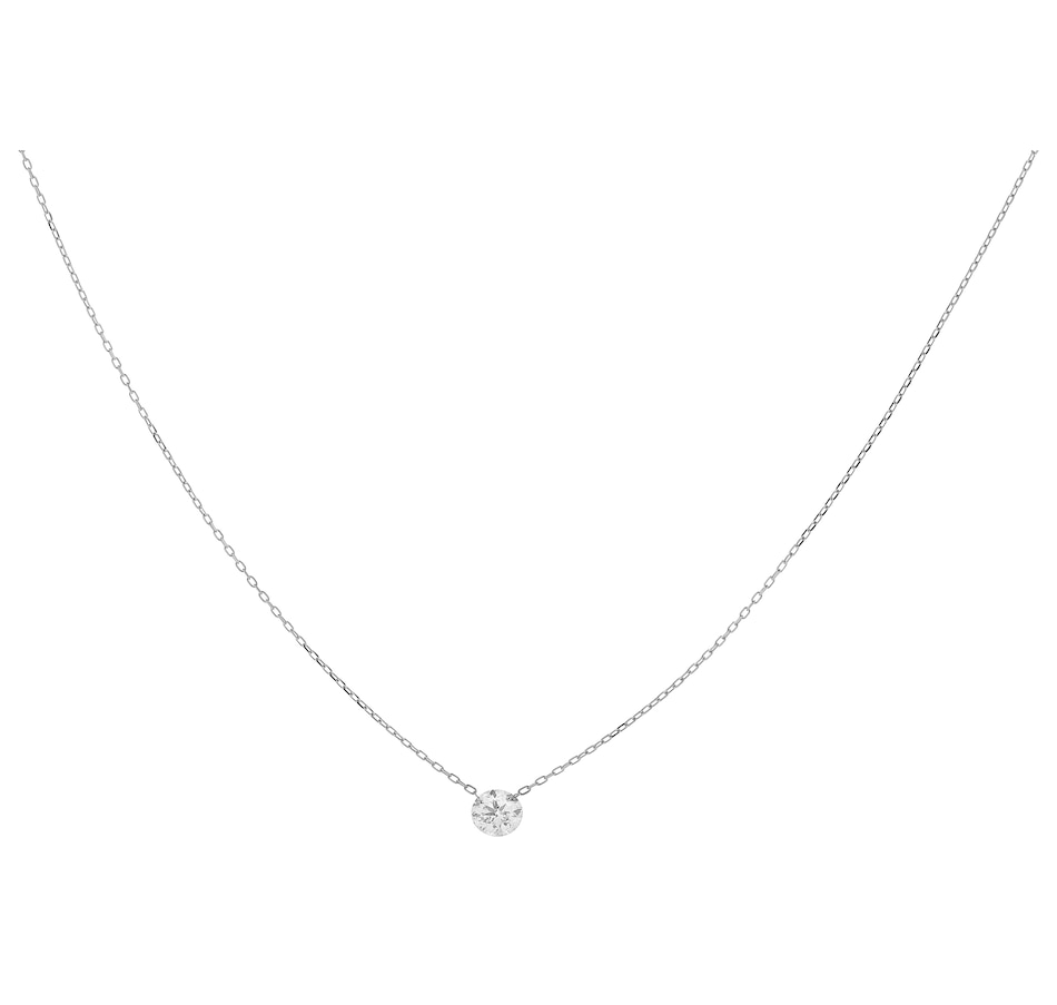 Image 208638_WG1CT.jpg, Product 208-638 / Price $1,999.88 - $4,499.88, Graziela Gems 18K Gold Diamond Floating Necklace from Best of Gems on TSC.ca's Jewellery department