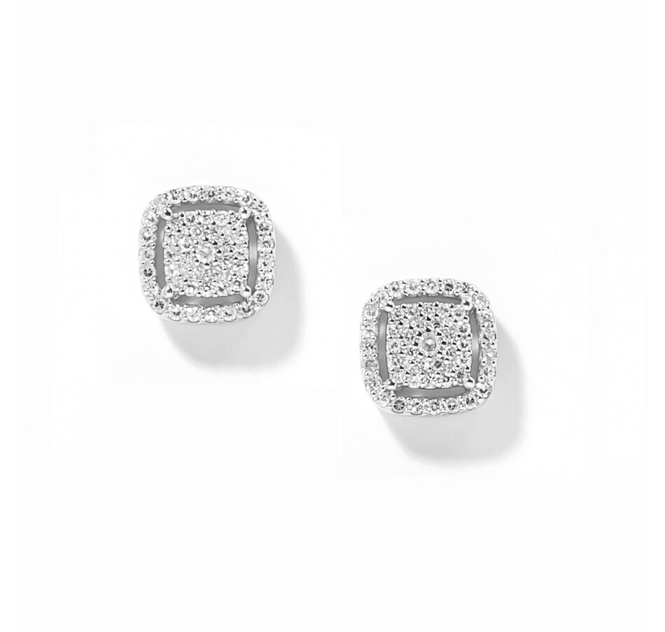 Image 208681_WGP75.jpg, Product 208-681 / Price $699.33, 14K Gold Diamond Cluster Earrings from Diamond Show on TSC.ca's Jewellery department