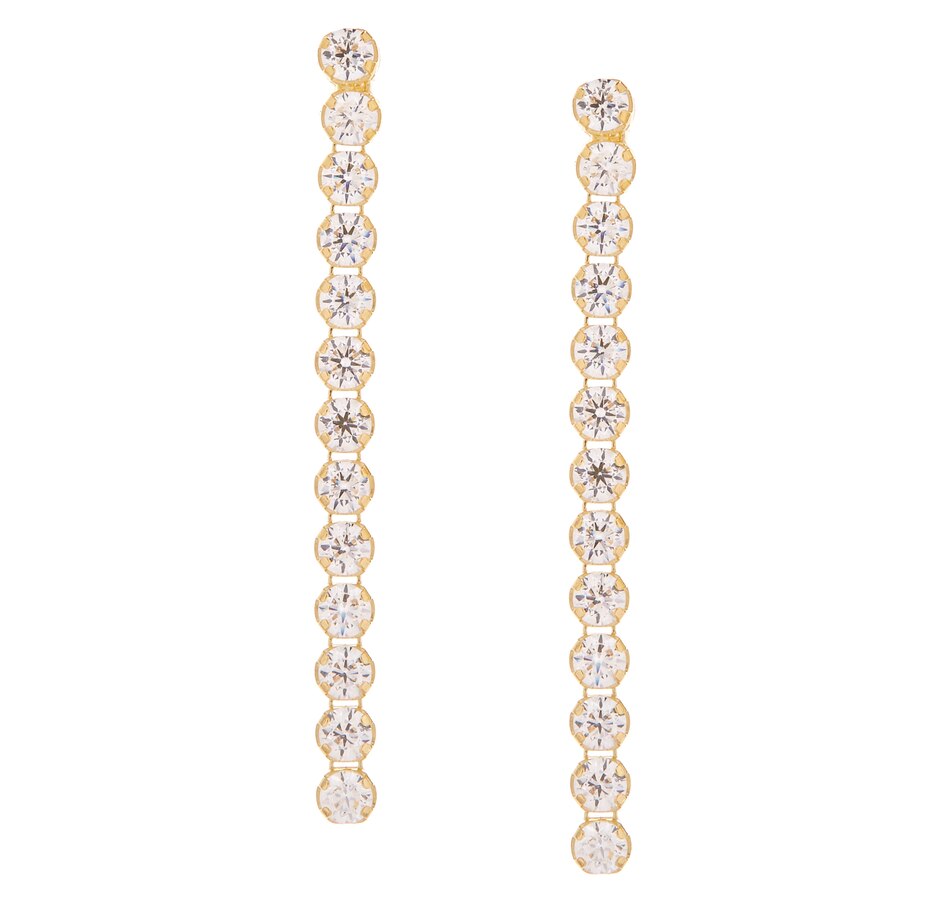 Image 208859_YGP.jpg, Product 208-859 / Price $39.88, Diamonelle Sterling Silver Diamonelle Drop Earrings from Diamonelle on TSC.ca's Jewellery department