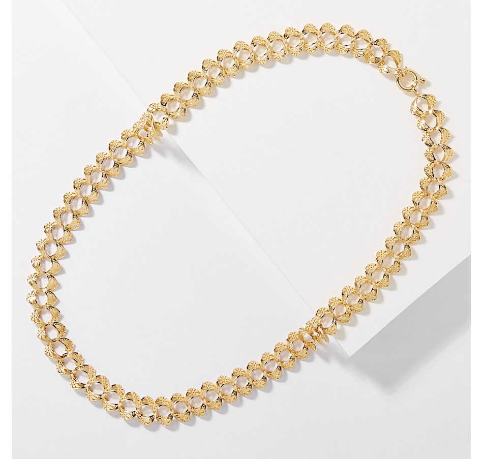 Image 209168.jpg, Product 209-168 / Price $2,029.33, Stefano Oro 14K Yellow Gold Wave Curb Ricami Necklace from Stefano Oro on TSC.ca's Jewellery department